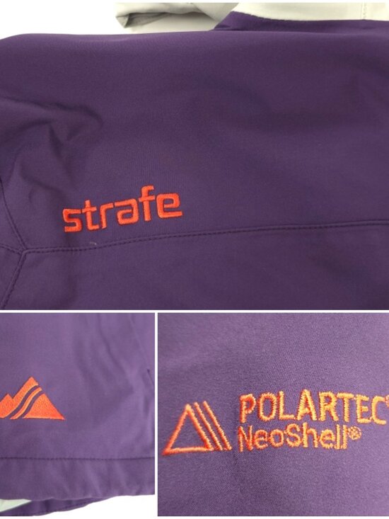 STRAFE Silver Queen WOMEN'S SIZE MED Snow Ski PURPLE Jacket Hooded Polartec - Picture 6 of 16